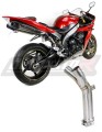 YZF R1 1000 RN12 Výfuk Eliminátor katalyzátoru Katalyzátor Mezisvod Decat Svod 2004 - 2006 DOMINATOR x