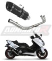 Yamaha XP 530 T-MAX 2012 -2016 Kompletní výfukový systém Tlumič Sportovní výfuk Svod HP1 BLACK DOMINATOR x