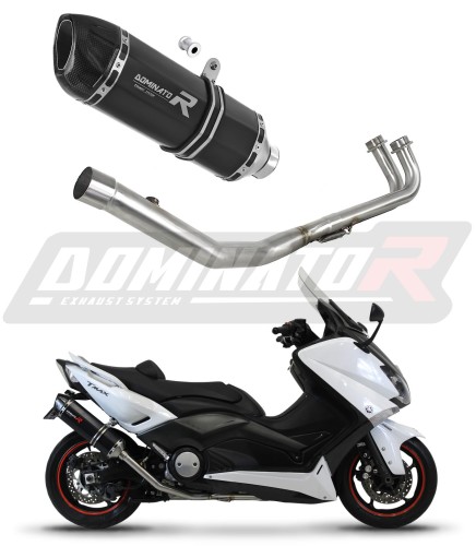 Yamaha XP 530 T-MAX 2012 -2016 Kompletní výfukový systém Tlumič Sportovní výfuk Svod HP1 BLACK DOMINATOR x