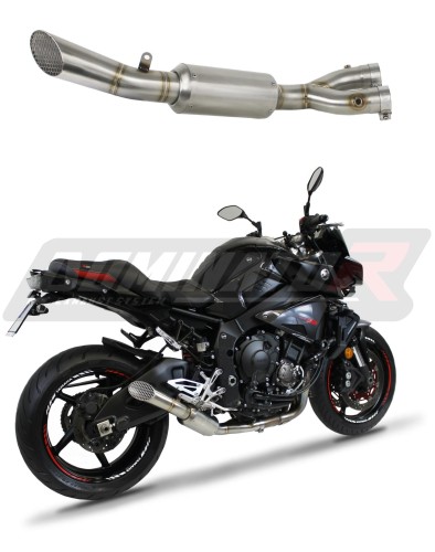 výfuk tlumič výfuku decat DOMINATOR GP3 Mid Pipe pasuje na motocykl MT 10 RN45 2016   2020 5