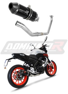 Yamaha MT 125 2020 Kompletní systém Svod výfuk Tlumič HP3 BLACK + dB killer medium