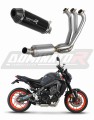 Yamaha MT 09 2021 - 2022 Kompletní výfukový systém EX Tlumič Sportovní výfuk Svod HP3 BLACK Low Level DOMINATOR EXHAUST SYSTEM x