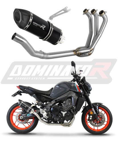 MT-09 2021 - 2022 VÝFUK Yamaha Kompletní systém Tlumič Sportovní výfuk Svod Výfuk Tlumič HP5 BLACK DOMINATOR x