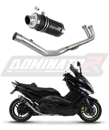Yamaha T-MAX 500 Kompletní výfukový systém Tlumič Výfuk Sportovní výfuk Svod Kolektor GP1 BLACK DOMINATOR x