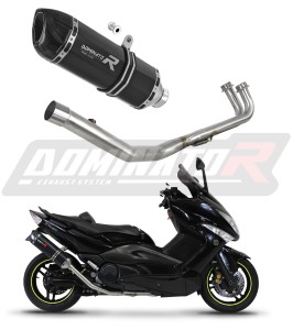 Yamaha T-MAX 500 2008 - 2011 Full System Svod výfuku Tlumič HP1 BLACK + dB killer medium