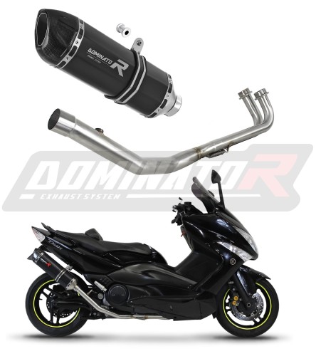 kompletní výfukový systém s tlumičem DOMINATOR Full System HP1 černý pasuje na motocykl Yamaha T MAX 500 2008   2011 6