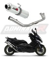 kompletní výfukový systém s tlumičem DOMINATOR Full System kulatý pasuje na motocykl Yamaha T MAX 500 2008   2011 6