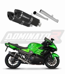 KAWASAKI ZZR 1400 2012 - 2023 výfuk Tlumič HP5 BLACK + dB killer