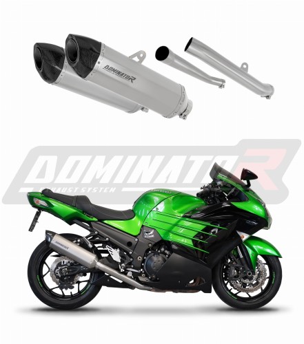 KAWASAKI ZZR 1400 2012 - 2023 VÝFUK Tlumič Výfuk Sportovní výfuk Tlumič Výfuk Tlumič Výfuk Výfuky Výfuk Výfuk Tlumič HP5 TITANIUM Výfukový systém Domi
