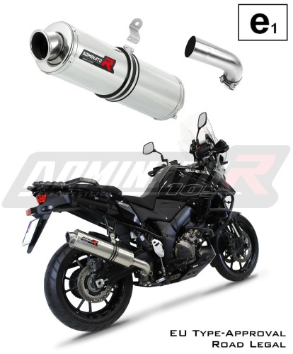 výfuk tlumič výfuku DOMINATOR homologovaný kulatý pasuje na motocykl Suzuki DL 1050 V Strom / XT 2020   2024 7
