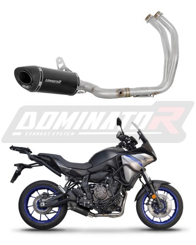 Yamaha Tracer 7 / GT 2020 - 2023 VÝFUK Kompletní systém Tlumič Sportovní výfuk Svod Výfuk Tlumič HP8 BLACK DOMINATOR x