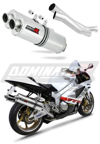 výfuk tlumič výfuku DOMINATOR oválný pasuje na motocykl Honda VTR 1000 SP1 1998   2001 6