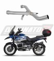 R1150GS Výfuk eliminátor katalyzátoru katalyzátor propojovací trubka decat svod DOMINATOR x