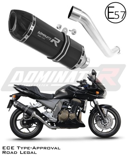 Kawasaki Z750 2004 - 2006 Motocyklový homologovaný silniční tlumič výfuku sportovní výfukový systém HP1 BLACK Dominator x