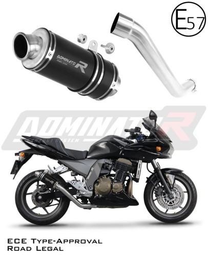Kawasaki Z750 2004 - 2006 Motocyklový výfuk s EU homologací pro silniční provoz sportovní tlumič výfukový systém GP1 BLACK Dominator x