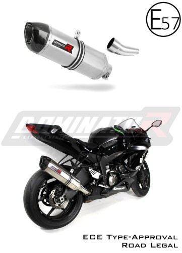 Kawasaki ZX6R 636 2009 - 2016 Motocyklový výfuk s EU homologací silniční tlumič HP1 Dominator Exhaust System x