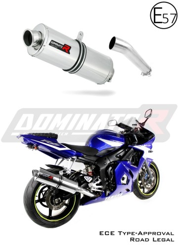 Yamaha YZF R6 1999 - 2002 Motocyklový výfuk homologace EU pro silniční provoz tlumič sportovní výfuk tlumič výfuku Dominator Exhaust System x
