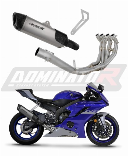 kompletní výfukový systém s tlumičem DOMINATOR titanový Full System HP6 pasuje na motocykl Yamaha YZF R6 2017   2023 5