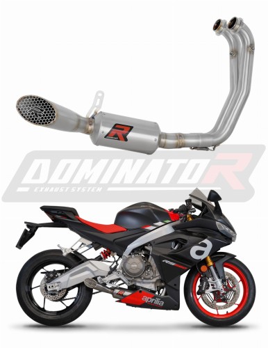 Aprilia RS 660 2020 - 2023 Tlumič výfuku Svody Sběrač EX Sportovní výfuk Tlumič GP3 DOMINATOR Kompletní výfukový systém x
