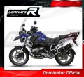 exhaust muffler DOMINATOR homologated road legal P7 BLACK fits to BMW R1200GS Adventure 2004  2009 4