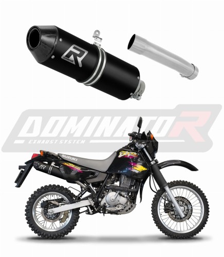 výfuk tlumič výfuku DOMINATOR MX2 černý pasuje na motocykl Suzuki DR 650 R / RU / S 1990   1995 6