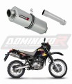výfuk tlumič výfuku DOMINATOR oválný pasuje na motocykl Suzuki DR 650 R / RU / S 1990   1995