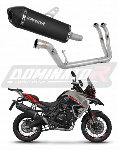 kompletní výfukový systém s tlumičem DOMINATOR Full System HP7 černý pasuje na motocykl Benelli TRK 702 / TRK 702X 2023   2024 5