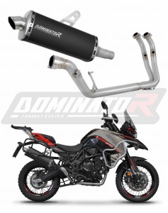 Benelli TRK 702 / TRK 702X 2023 - 2024 Kompletní systém Svod výfuku Tlumič P7 BLACK + dB killer