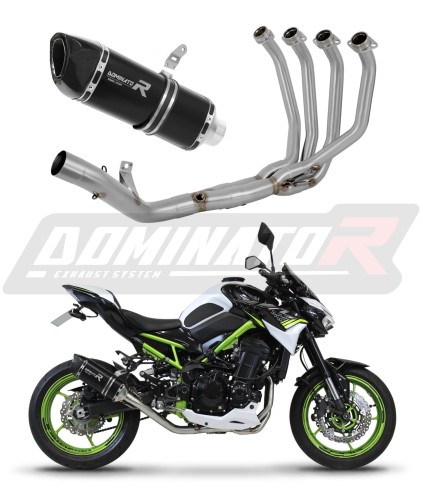 kompletní výfukový systém s tlumičem DOMINATOR Full System HP6 černý pasuje na motocykl Kawasaki Z 900 2017   2019