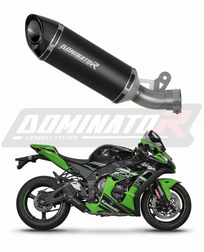exhaust muffler DOMINATOR HP8 BLACK fits the motorcycle Kawasaki ZX10R 2016   2020
