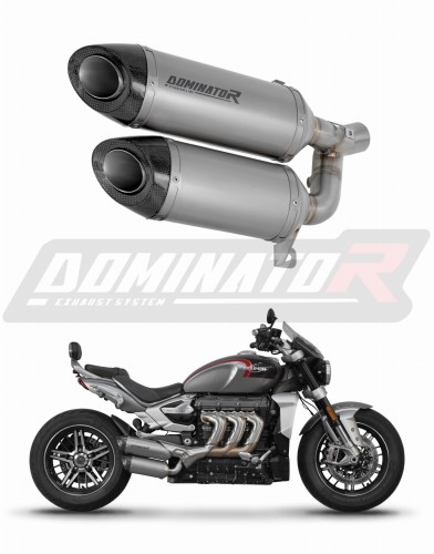 výfuk tlumič výfuku DOMINATOR titanový HP8 pasuje na motocykl TRIUMPH ROCKET 3 GT 2019   2024