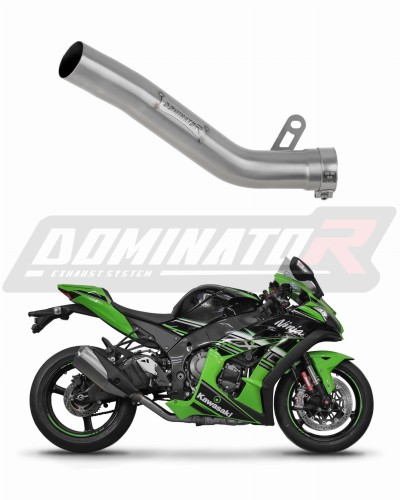decat mid muffler DOMINATOR Mid Pipe fits the motorcycle Kawasaki ZX10R 2016   2020