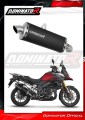 exhaust muffler DOMINATOR P7 BLACK fits the motorcycle Suzuki DL 1000 V Strom 2014   2016 2