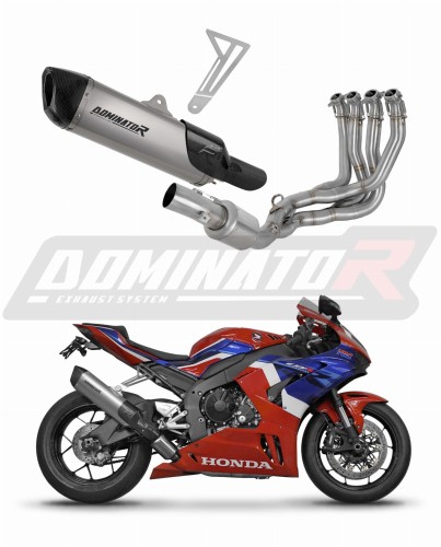 kompletní výfukový systém s tlumičem DOMINATOR Full System titanový HP6 pasuje na motocykl Honda CBR 1000RR R Fireblade / SP 2020   2024