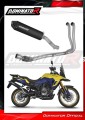 kompletní výfukový systém s tlumičem DOMINATOR Full System MX2 černý pasuje na motocykl Suzuki V Strom 800 SE / DE 2023   2024