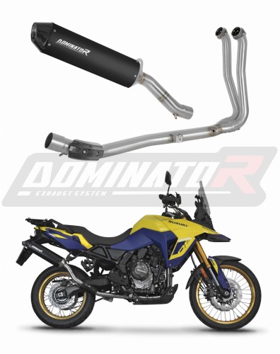 kompletní výfukový systém s tlumičem DOMINATOR Full System MX2 černý pasuje na motocykl Suzuki V Strom 800 SE / DE 2023   2024 5