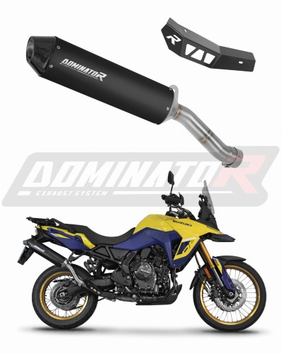 výfuk tlumič výfuku DOMINATOR MX2 černý pasuje na motocykl Suzuki V Strom 800 SE / DE 2023   2024 5