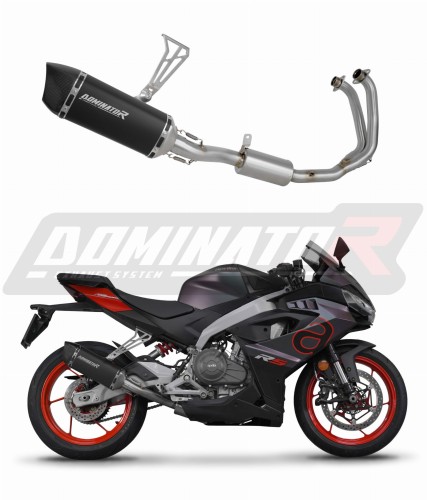 kompletní výfukový systém s tlumičem DOMINATOR Full System HP6 černý pasuje na motocykl Aprilia RS 457 2024   2026