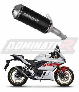 Yamaha YZF-R3 2019 - 2024 Exhaust Silencer Muffler OV G2 BLACK + dB killer medium