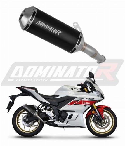 výfuk tlumič výfuku DOMINATOR OV G2 černý pasuje na motocykl Yamaha YZF R3 2019   2024 2