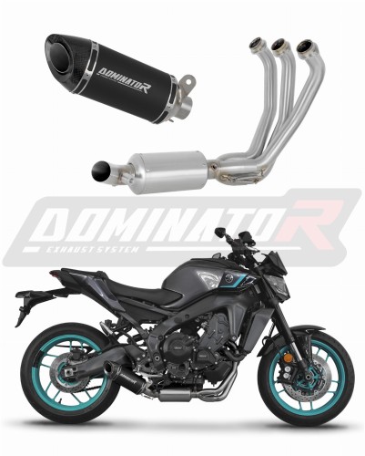kompletní výfukový systém s tlumičem DOMINATOR Full System HP8 černý pasuje na motocykl Yamaha MT 09 2024