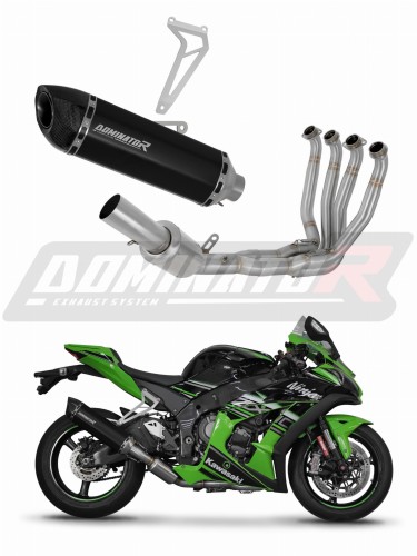 kompletní výfukový systém s tlumičem DOMINATOR Full System HP5 černý pasuje na motocykl Kawasaki ZX10R 2016   2020