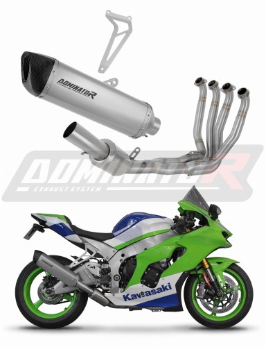 kompletní výfukový systém s tlumičem DOMINATOR Full System titanový HP6 pasuje na motocykl Kawasaki ZX10R / RR 2021   2025