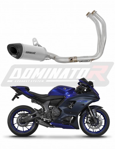 Yamaha YZF R7 2021 - 2024 VÝFUK Kompletní systém Tlumič Sportovní výfuk Koncovka výfuku Sběrač Potrubí Výfuk Tlumič HP8 Titan DOMINATOR x