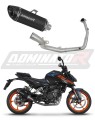 kompletní výfukový systém s tlumičem DOMINATOR Full System HP8 černý pasuje na motocykl KTM 125 Duke 2024