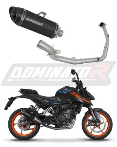 KTM 125 Duke 2024 Kompletní systém Svod výfuk Tlumič HP8 BLACK + dB killer