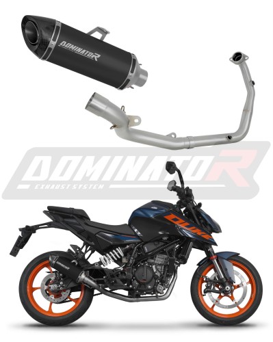 kompletní výfukový systém s tlumičem DOMINATOR Full System HP8 černý pasuje na motocykl KTM 125 Duke 2024