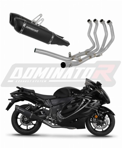 kompletní výfukový systém s tlumičem DOMINATOR Full System HP6 černý pasuje na motocykl Suzuki GSX 1300 R Hayabusa 2021   2024