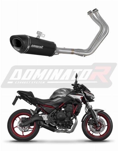 kompletní výfukový systém s tlumičem DOMINATOR Full System HP8 černý pasuje na motocykl Kawasaki Ninja 650 2023   2026