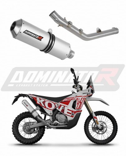 výfuk tlumič výfuku DOMINATOR MX pasuje na motocykl Kove 450 RALLY 2023   2025